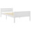 VidaXL vidaXL Solid Wood Pine Bed Frame White 90x200 cm Wooden Bedstead Bed Base 2