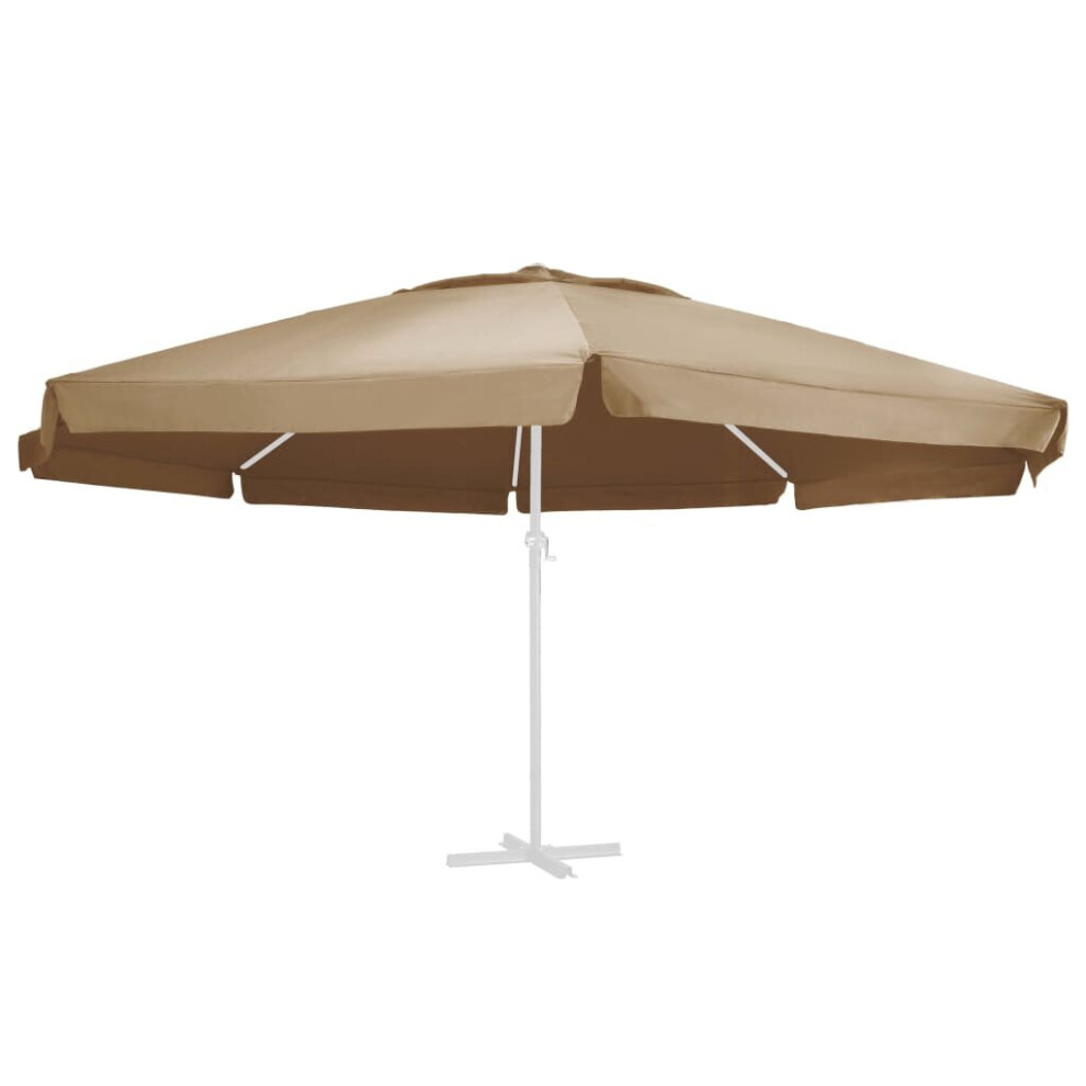 vidaXL Replacement Fabric for Outdoor Parasol Taupe 600 cm Umbrella Cloth