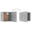 VidaXL vidaXL Bedside Cabinet Concrete Grey Engineered Wood Nightstand Side Table 7