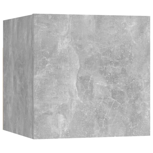 VidaXL vidaXL Bedside Cabinet Concrete Grey Engineered Wood Nightstand Side Table 1