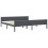 VidaXL vidaXL Solid Wood Pine Bed Frame Grey 200x200 cm Wooden Bedstead Bed Base 2