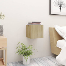 vidaXL Bedside Cabinet Sonoma Oak Engineered Wood Telephone Stand Side Table