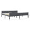 VidaXL vidaXL Solid Wood Pine Bed Frame Grey 200x200 cm Wooden Bedstead Bed Base 4