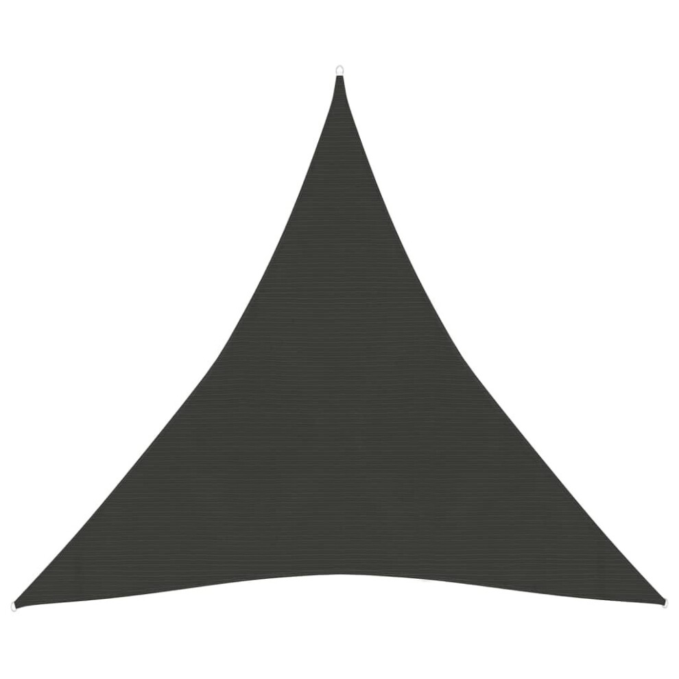 Vidaxl Sunshade Sail 160 G/M² Anthracite 4X4x4 M Hdpe Outdoor Patio Canopy