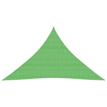 vidaXL Sunshade Sail 160 g/m² Light Green 3x3x4.2 m HDPE Outdoor Patio Canopy
