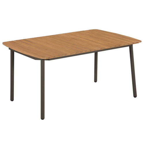 VidaXL vidaXL 5-tlg. Garten-Essgruppe Poly Rattan Grau 1