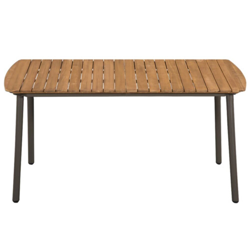 VidaXL vidaXL 5-tlg. Garten-Essgruppe Poly Rattan Grau 2