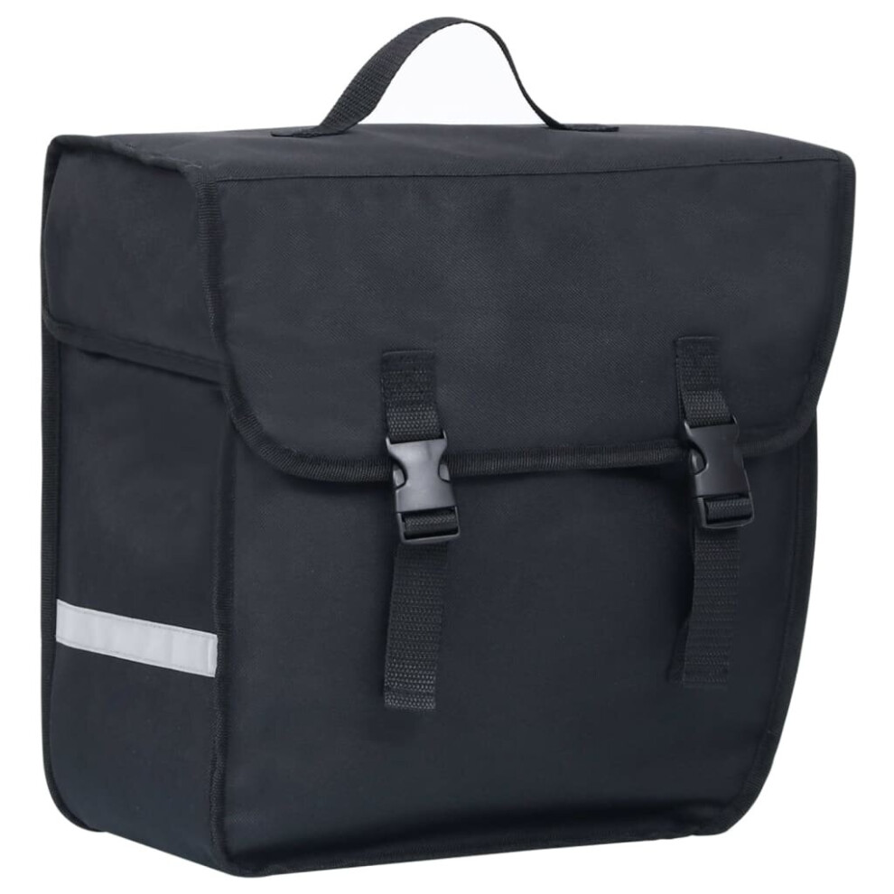 Vidaxl Single Bicycle Bag For Pannier Rack Waterproof 21 L Storage Bag Black