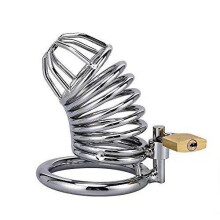rgfhtyrgyh Mesh Silver Briefs Belt Cage Clothing Metal Toy for Him