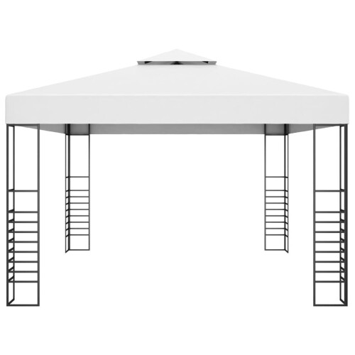 VidaXL vidaXL Pavillon mit LED-Lichterkette 4x3x2,7 m Weiß 1