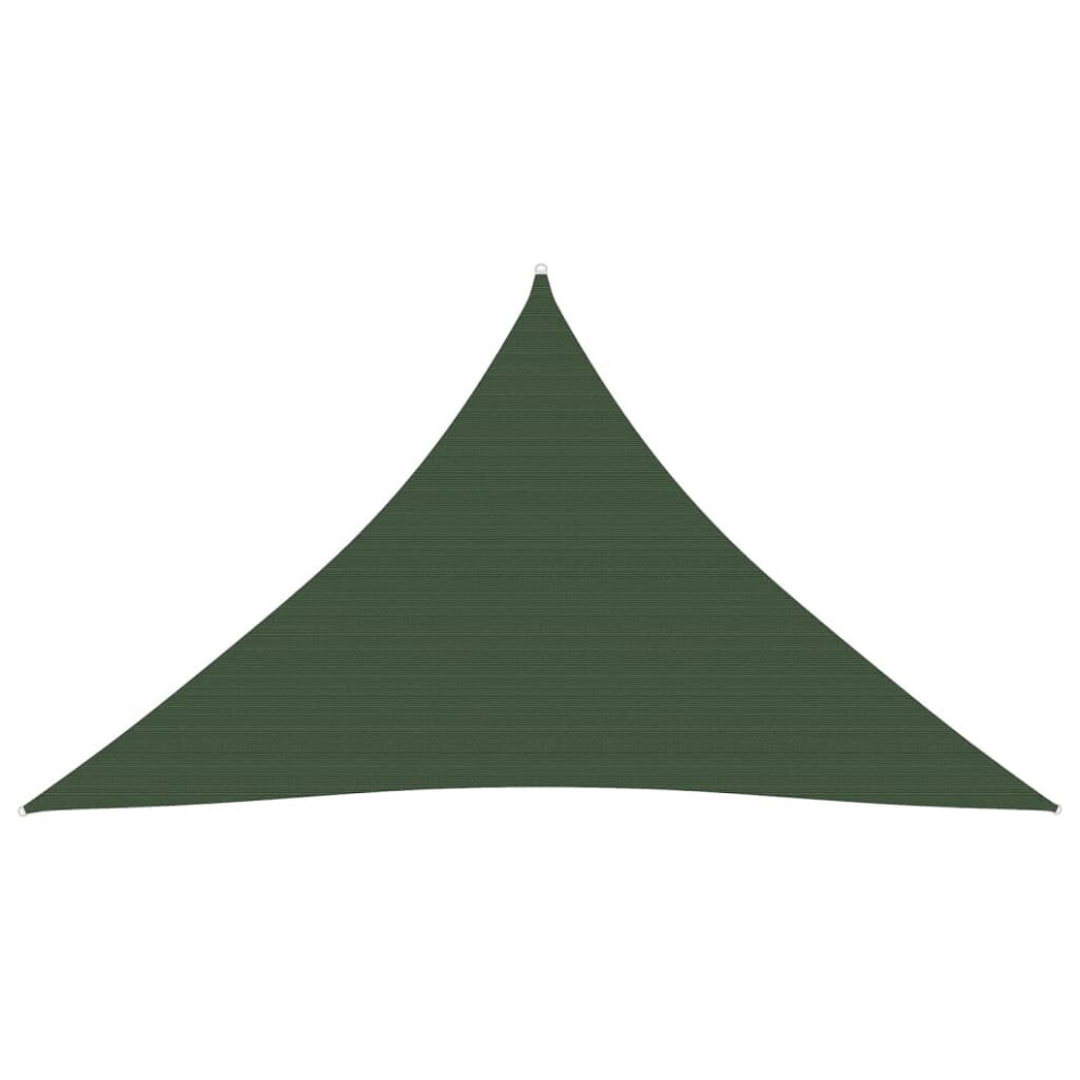 vidaXL Sunshade Sail 160 g/m² Dark Green 2.5x2.5x3.5 m HDPE Outdoor Canopy
