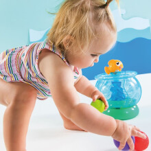 Bright Starts Fishbowl Ball Popper - Multicolour Activity Toy with Lights, Melodies & 5 Balls (K10351)