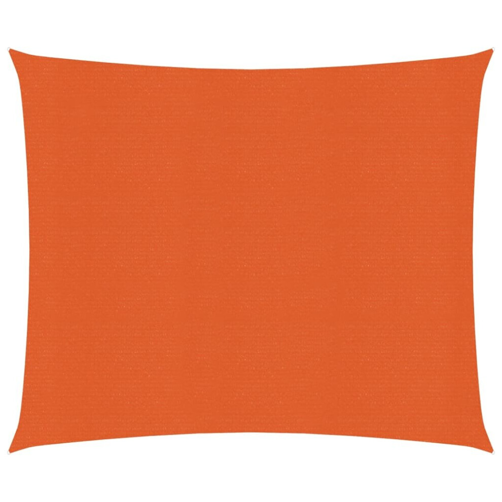 Vidaxl Sunshade Sail 160 G/M² Orange 3X3 M Hdpe Outdoor Patio Shade Canopy