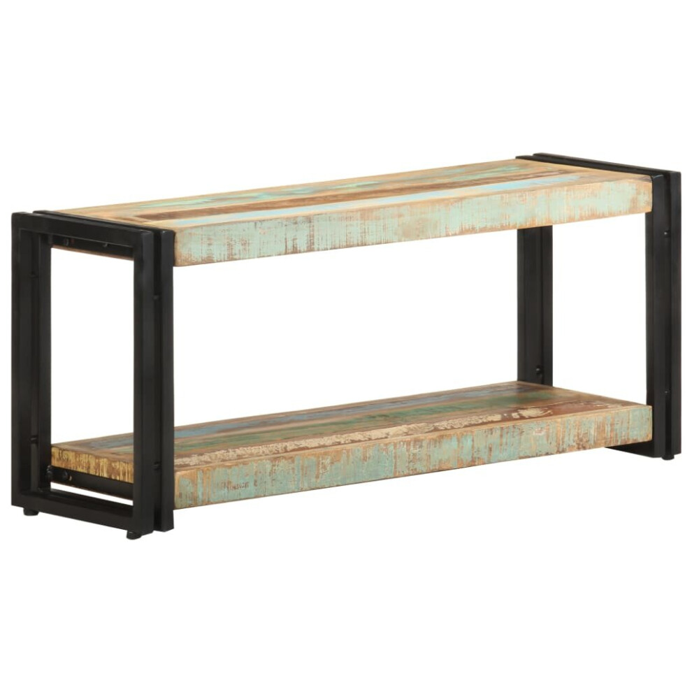 vidaXL TV Cabinet 90x30x40 cm Solid Reclaimed Wood Furniture Console Lowboard