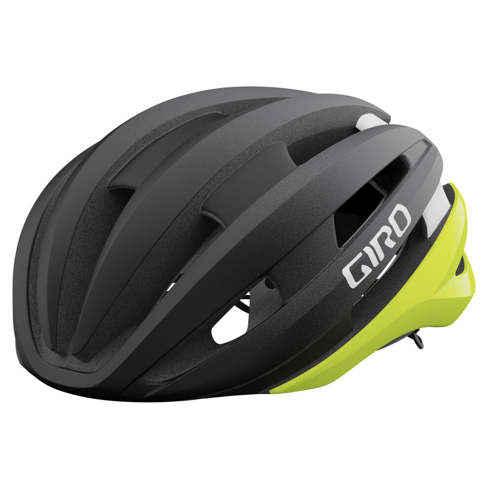 (S - 51-55 CM, Matt Black / Highlight Yellow) Giro Synthe MIPS II Road Helmet