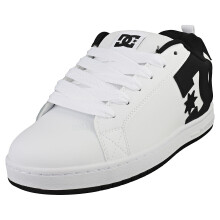 DC Shoes Court Grafiks Herren - wei?e schwarze Lederschuh - 40.5 EU
