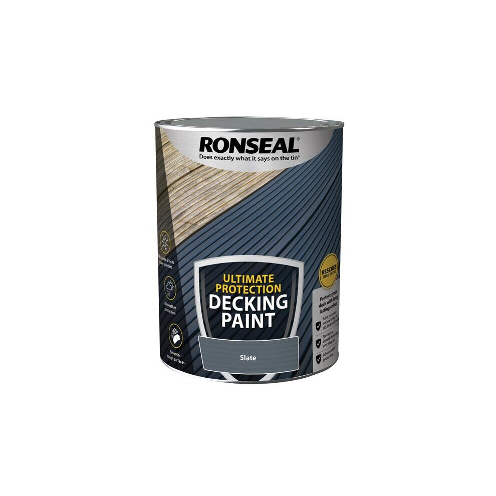 Ronseal Ultimate Protection Decking Paint Slate 5 litre 39160
