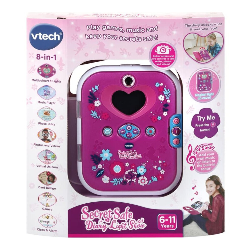 Vtech Purple Secret Safe Diary Light Show Educational Toys