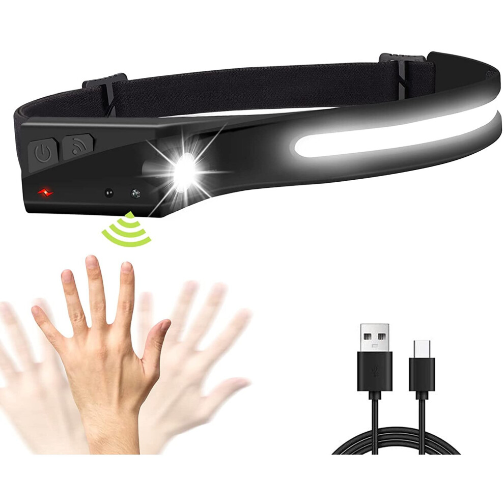 Photos - Flashlight 230Â° Headlamp  Motion Sensor for Running,Camping and Hiking