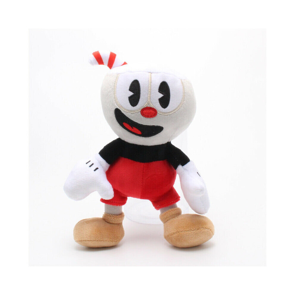 (Red Cuphead) 10" Cuphead Plush Mugman Mecup Brocup Doll Kids