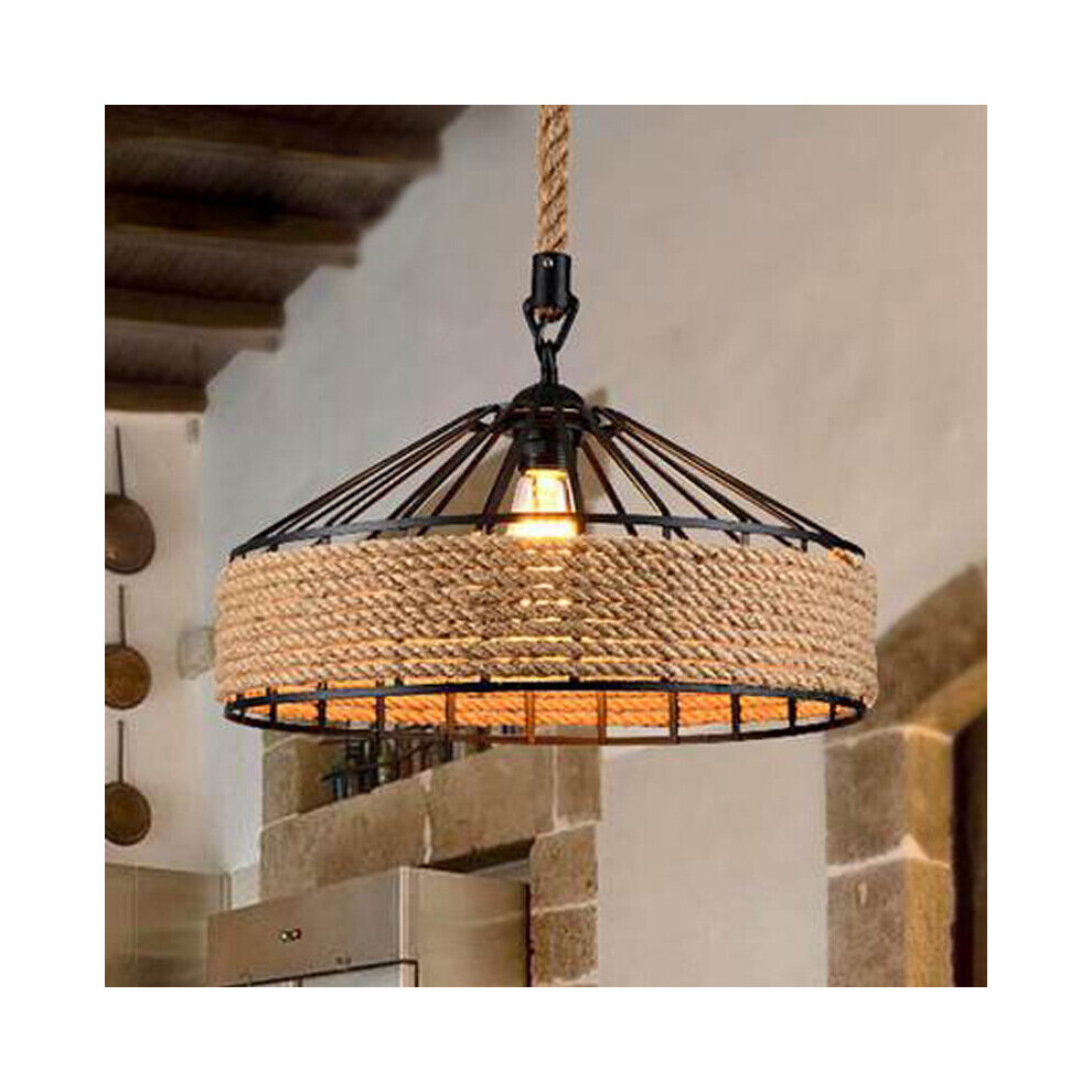 (hemp rope, 50cm) Yurt Chandelier