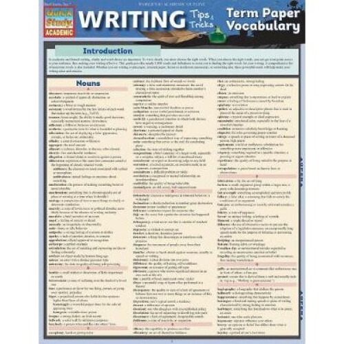 Writing Tips: Term Paper Vocabulary