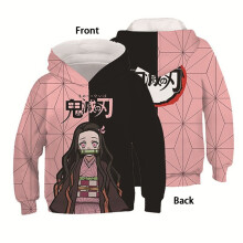 (Nezuko, L) Anime Demon Slayer Hoodie Adult Pullover Hoodie