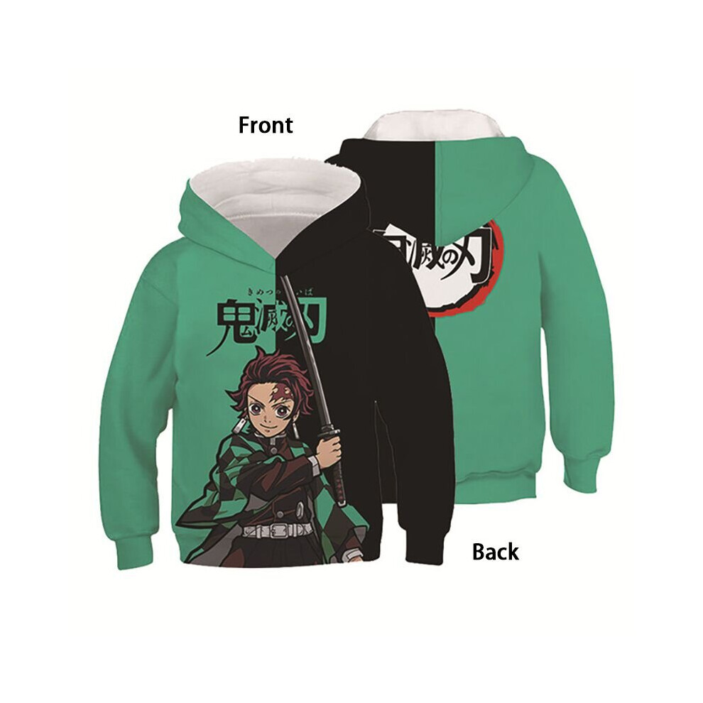 (Tanjirou, M) Anime Demon Slayer Hoodie Adult Pullover Hoodie 
