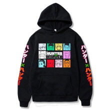 (Black, L) Hunter X Hunter Hoodie Pullover Sweater Shirt Top