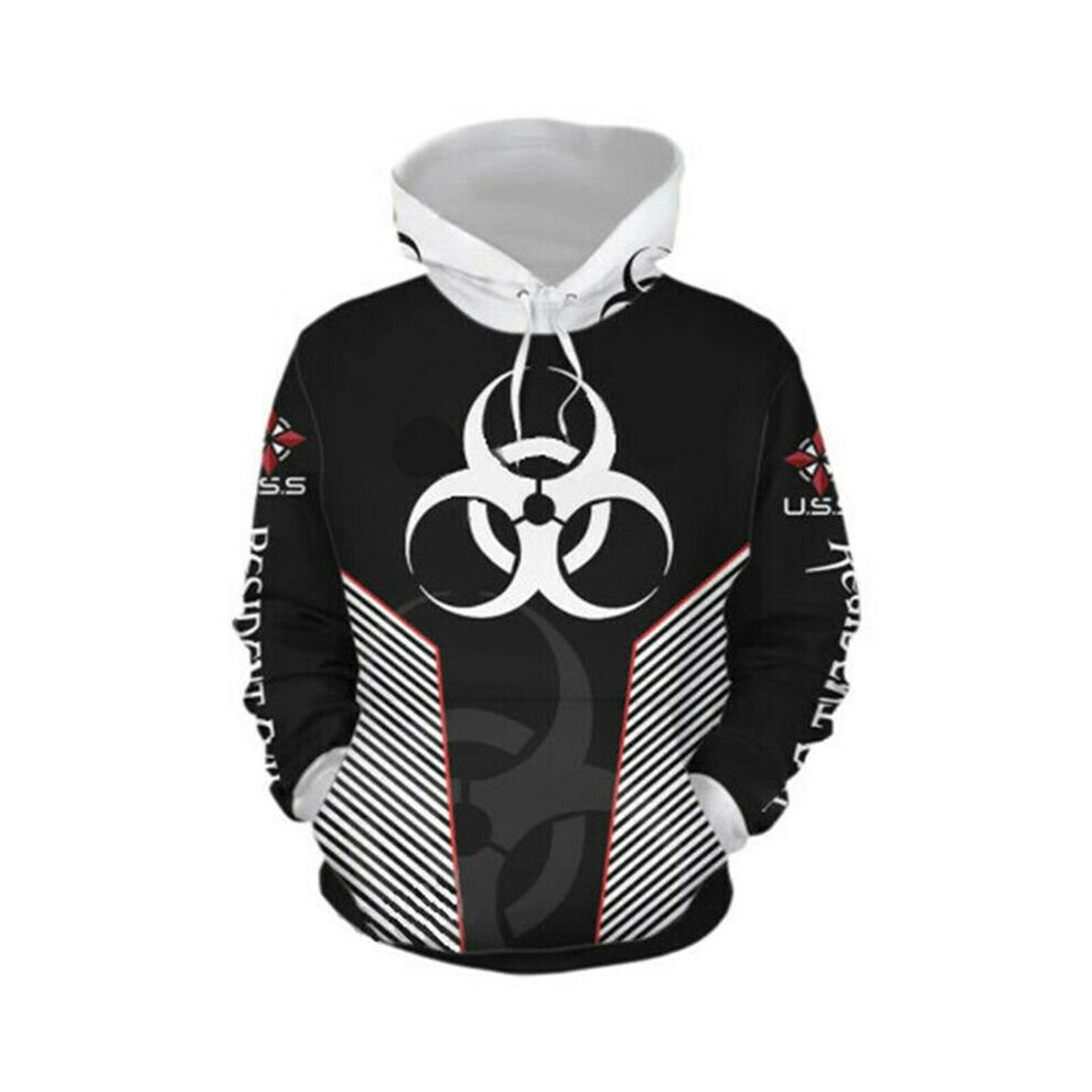(M) Resident Evil Umbrella Corporation Hoodie Cosplay Jacket 