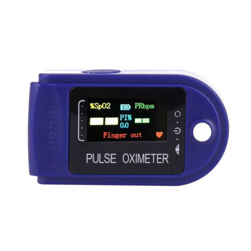 Colour Display Fingertip Pulse Oximeter Oxygen Saturation Blood Monito 2