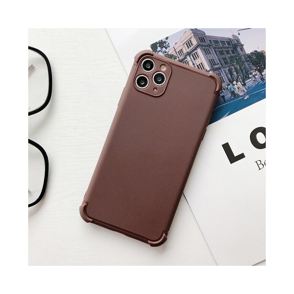 (, For Iphone 11 Pro (5.8")) Case For Iphone 11, Iphone 11 Pro, Pro Max Bumper Silicone Lens Protector Tpu Cover Brown 7437729818846