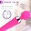 (Black-With Box) Magic Wand Vibrator 10 Modes Rechargeable Body Massager 11