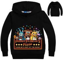 (Black, Tag 150) Five Nights at Freddy's Children's Hoodies Head Clothing