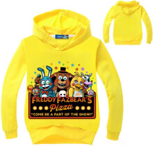 (Yellow, Tag 130) Five Nights at Freddy's Children's Hoodies Head Clothing