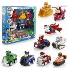 (9PCS) Paw Patrol Dog Action Figures Doll Racer Car Toy