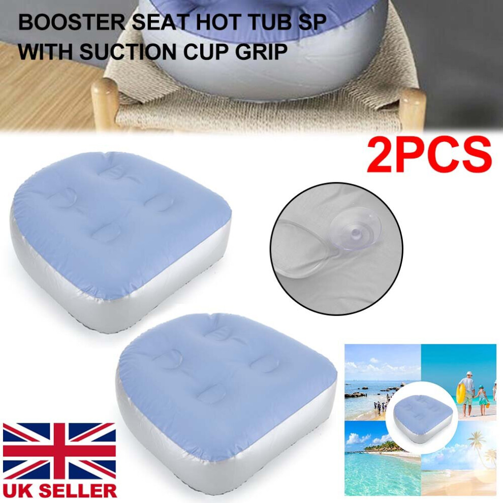 2* Inflatable Spa Seat Booster Spa Cushion Hot Tub