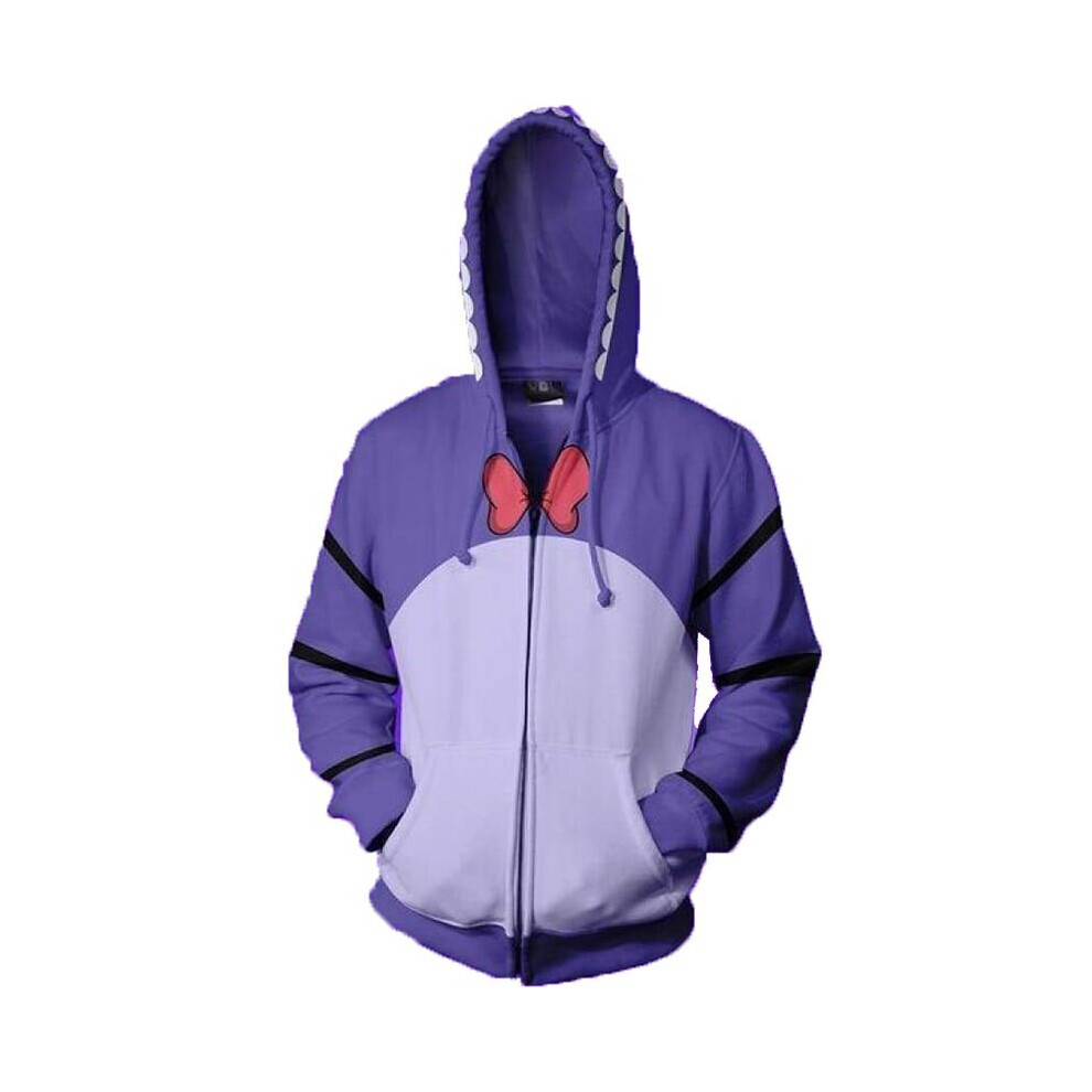 (Purple Bonnie, S) Five Nights At Freddy's FNAF Cosplay Costume Hoodie Tops 