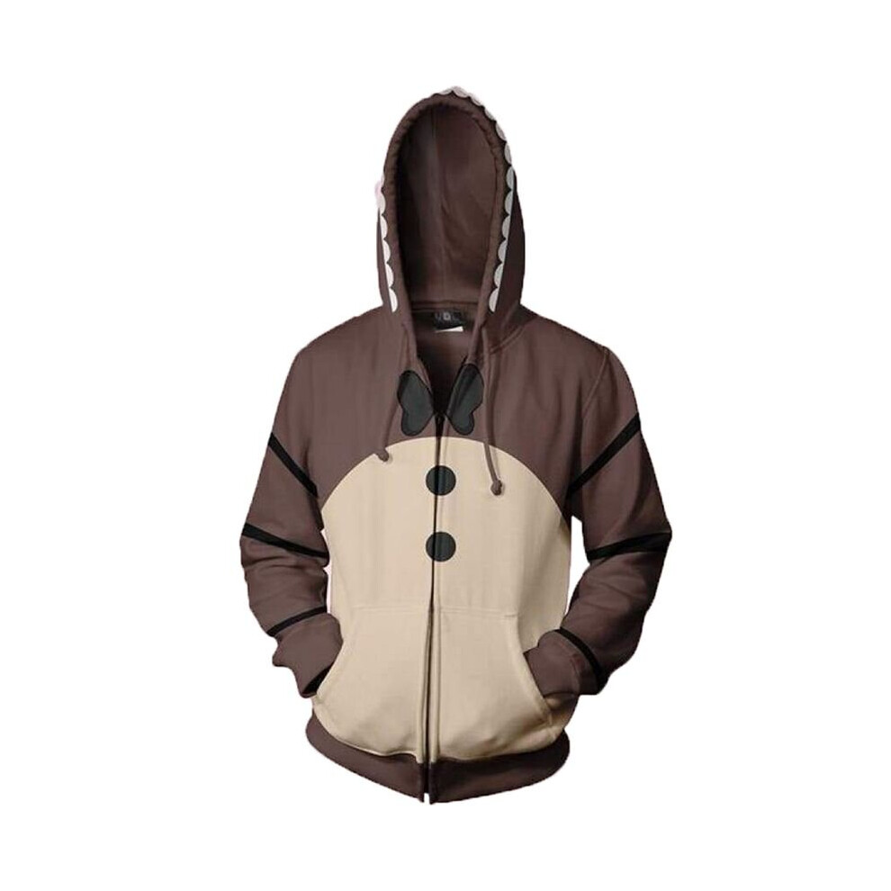 (Brown Freddy, XL) Five Nights At Freddy's FNAF Cosplay Costume Hoodie Tops 