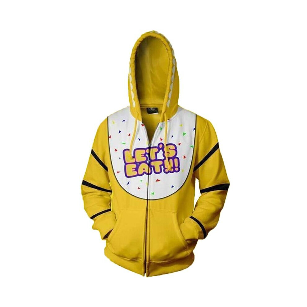 (Yellow Chica, S) Five Nights At Freddy's FNAF Cosplay Costume Hoodie Tops 