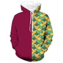 (Wine Tomioka Giyuu, L) Demon Slaye3D Printed Sweatshirt Hooded Pullover