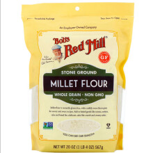 Bob's Red Mill, Kroupy Millet Pšeničné mouky, Celozrnná, 20 oz (567 g)