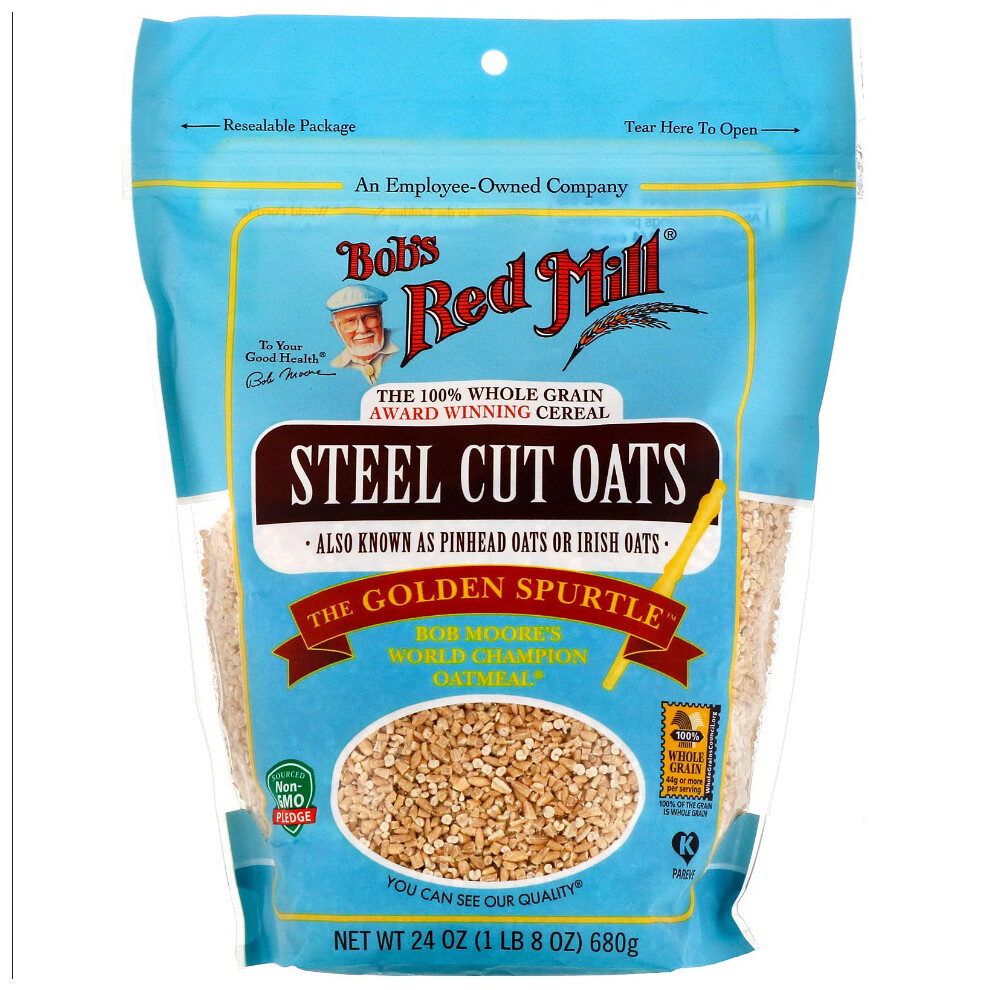 Bob's Red Mill , Steel Cut Oats, Whole Grain, 24 Oz (680 G)