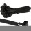 (7.4mm x 150mm) Black Releasable Reusable Zip Tie Cable Wraps 1