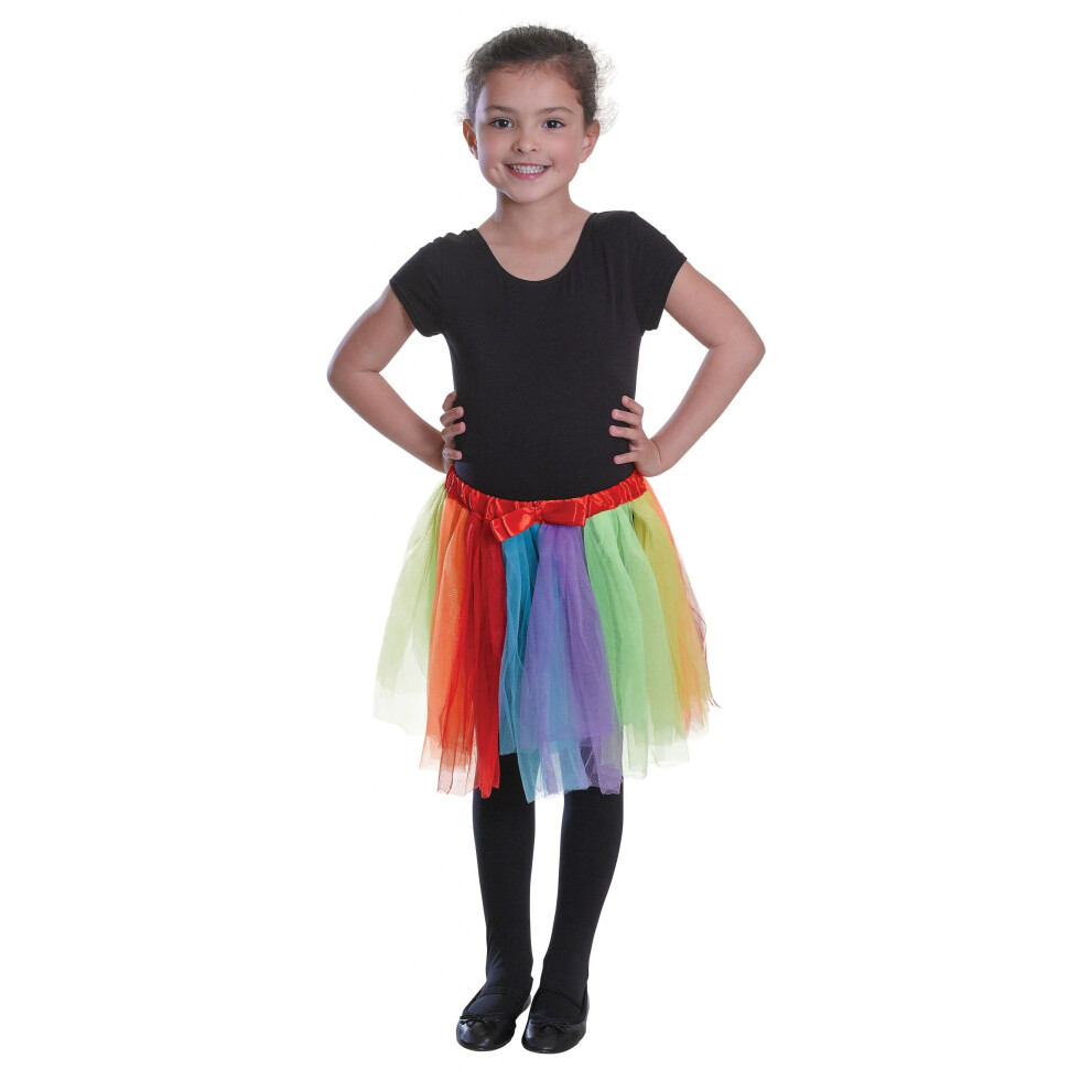 Photos - Fancy Dress Official Forum BA047 Rainbow Tutu Childs Costume Accessories