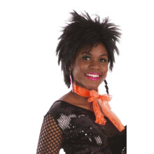 Official Forum BA211 Orange 80's Neon Lace Scarf Costume Accessories 1980S