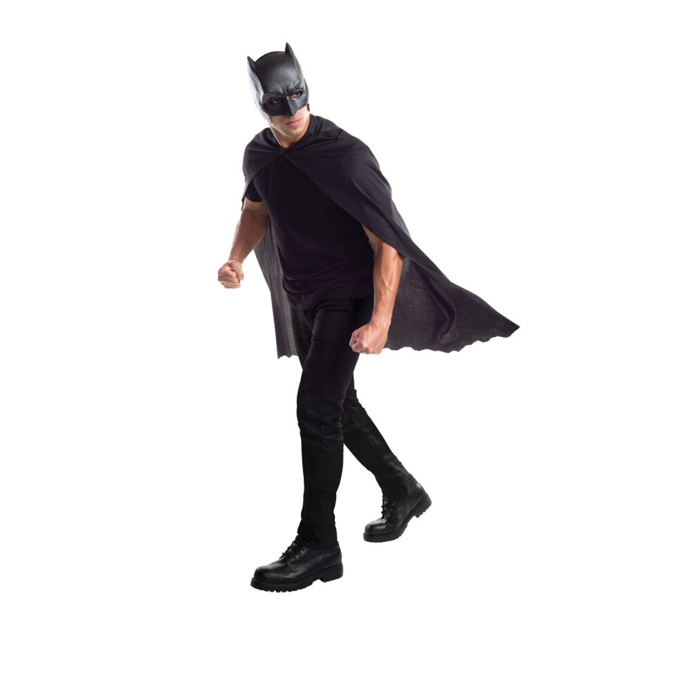 Official Rubies 32670NS Batman Cape With Mask Adult Costume Accessories DC Dawn Of Justice vs Superman