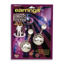 Official Forum BA576 Disco Ball Earrings Costume Accessories