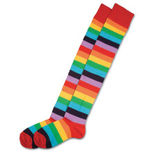 Official Forum BA1131 Multi-Coloured Clown Socks Costume Accessories