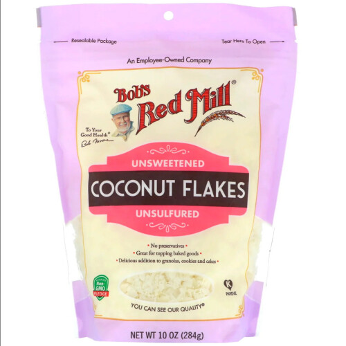 Bob's Red Mill, Kokosflager, Uforædret, Uforurenet, 10 oz (284 g)